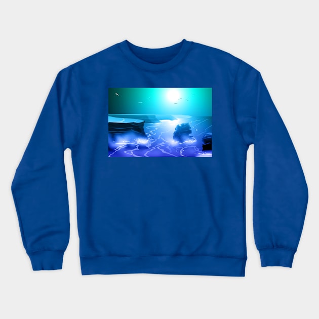 Great Ocean Road Crewneck Sweatshirt by itsmidnight